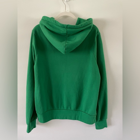 Aviator Nation 5 Stripe Green Zip Up Hoodie Size M Made USA Rare St Pattys Day - Picture 9 of 11